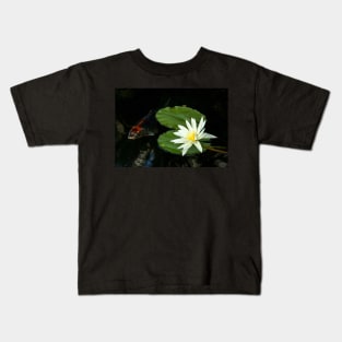 Meditation Wall Art Print - Water Lily and fish Meditation - canvas, Photo print, artboard print, poster Canvas Print Kids T-Shirt